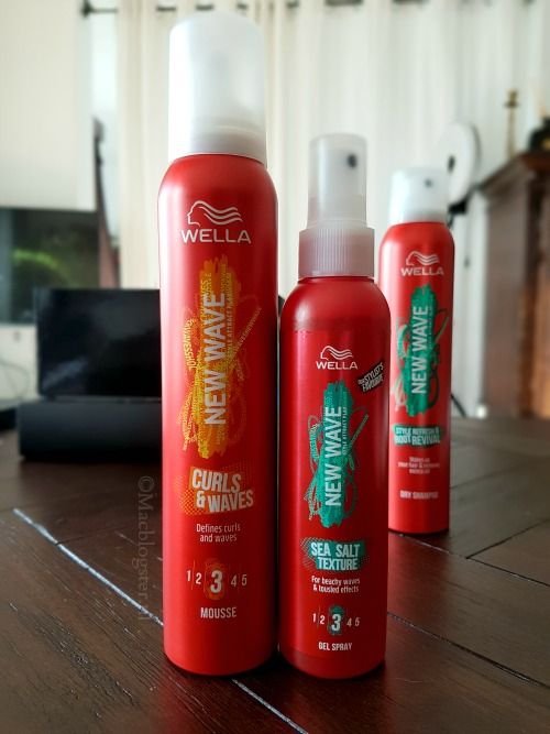 Review Wella New Wave Curls & Waves Mousse & Sea Salt Gel Spray